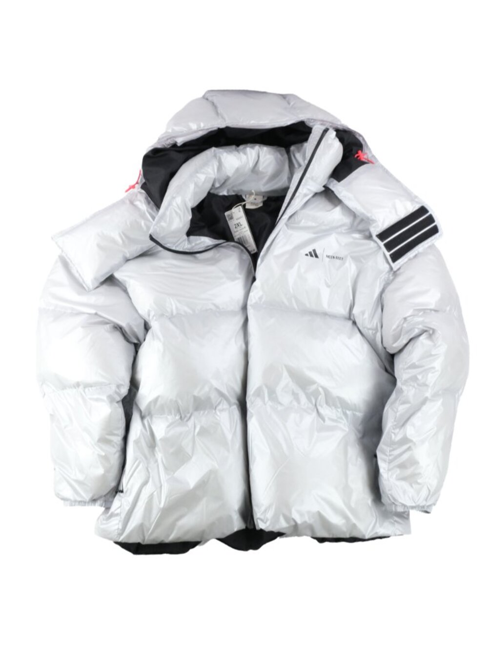 Adidas x Moon Boot Padded Puffer Jacket Silver KA3517 Mens Size 2XL $300 Silver